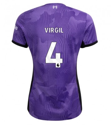 Liverpool Virgil van Dijk #4 Tredjetröja Dam 2023-24 Kortärmad